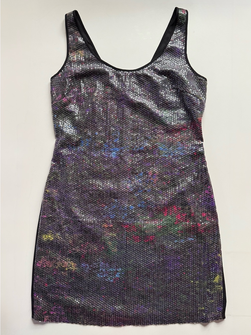 Jessica Simpson Women’s Sequin Mini Dress with Multicolor Sparkle - Size S